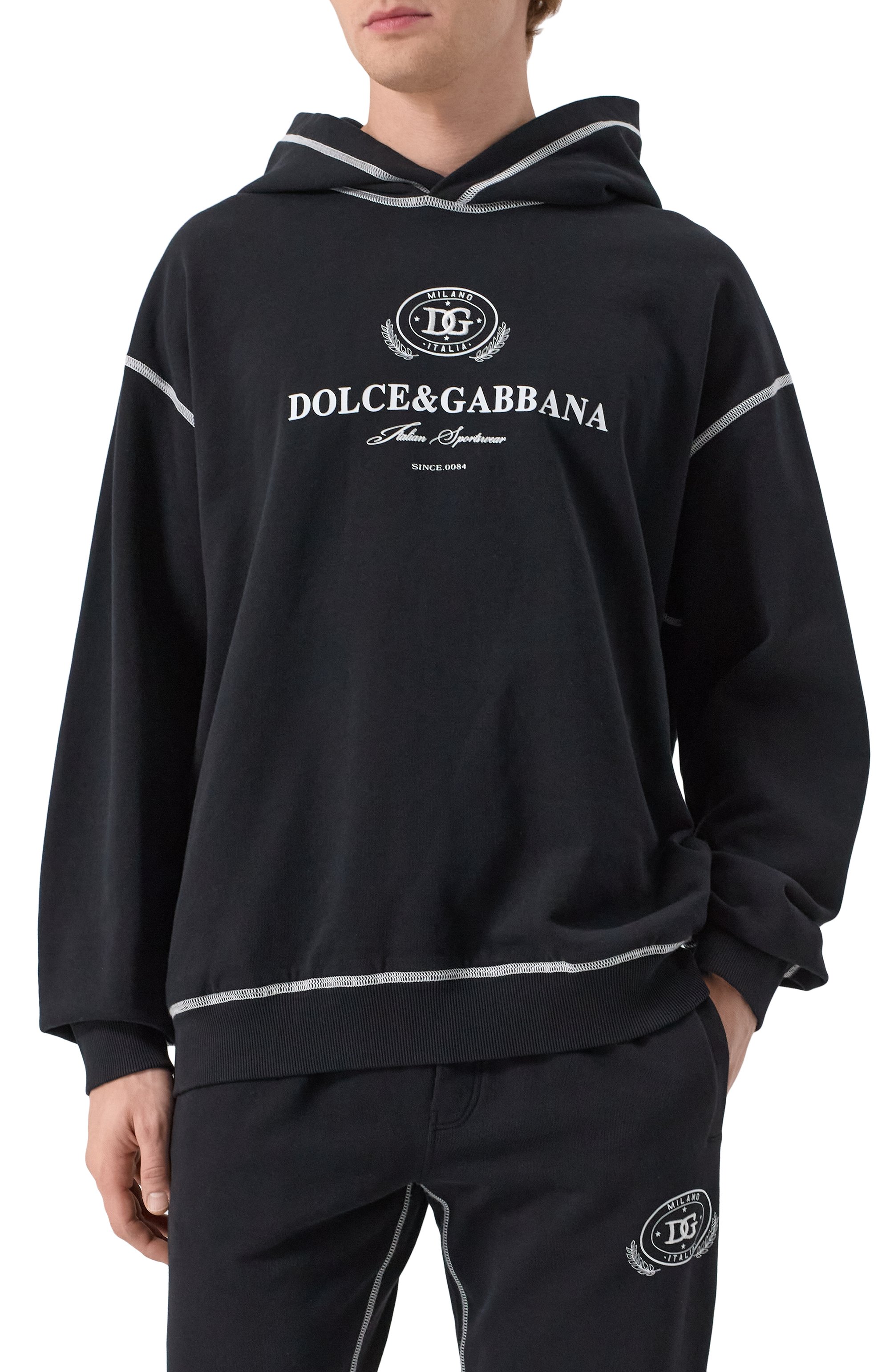 Хлопковое худи DOLCE & GABBANA, арт. G9BDXZ/G7N0N, фото 3