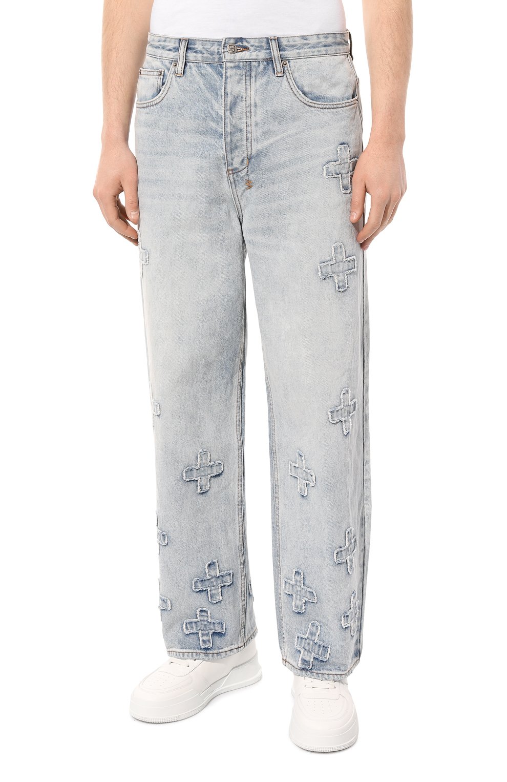 Джинсы KSUBI голубого цвета по цене 31900 руб., арт. MFA23DJ025, фото 3 Джинсы KSUBI, арт. MFA23DJ025, фото 3