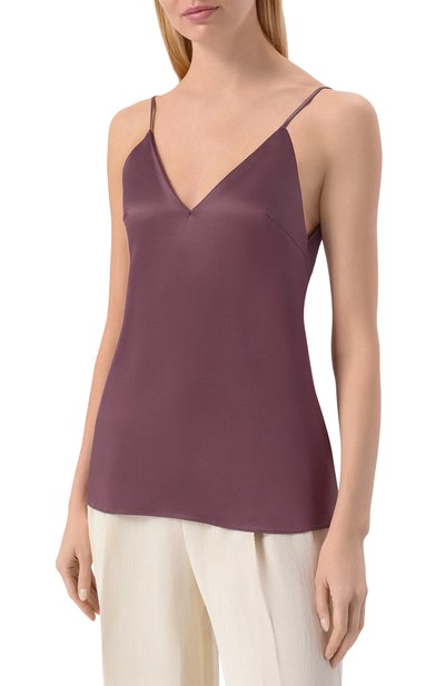 Шелковый топ BRUNELLO CUCINELLI, арт. MPC59BD802, фото 3