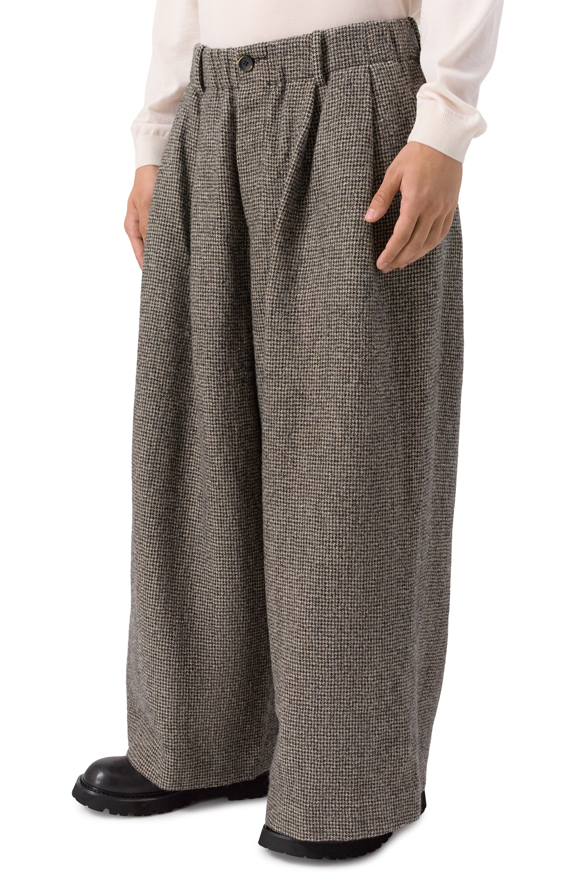 Брюки изо льна и шерсти UMA WANG, арт. UM3521, фото 3