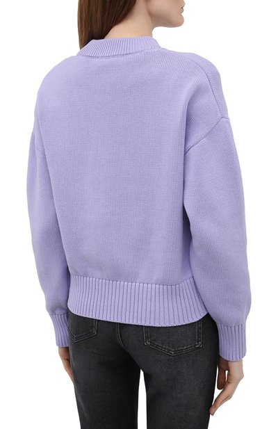 Кардиган из хлопка и шерсти AMI, арт. E21FK303.016, фото 4