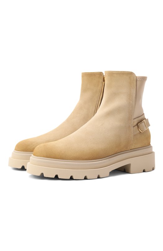 Замшевые ботинки Santoni WTEG71104G0MTHI0 Бежевый WTEG71104G0MTHI0