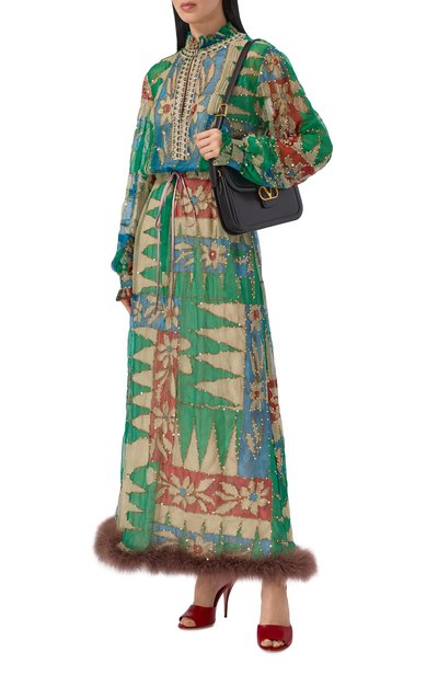 Шелковое платье VALENTINO, арт. 8B3VAHJ5/9VU, фото 2