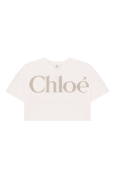 Хлопковая футболка CHLOÉ, арт. C20859