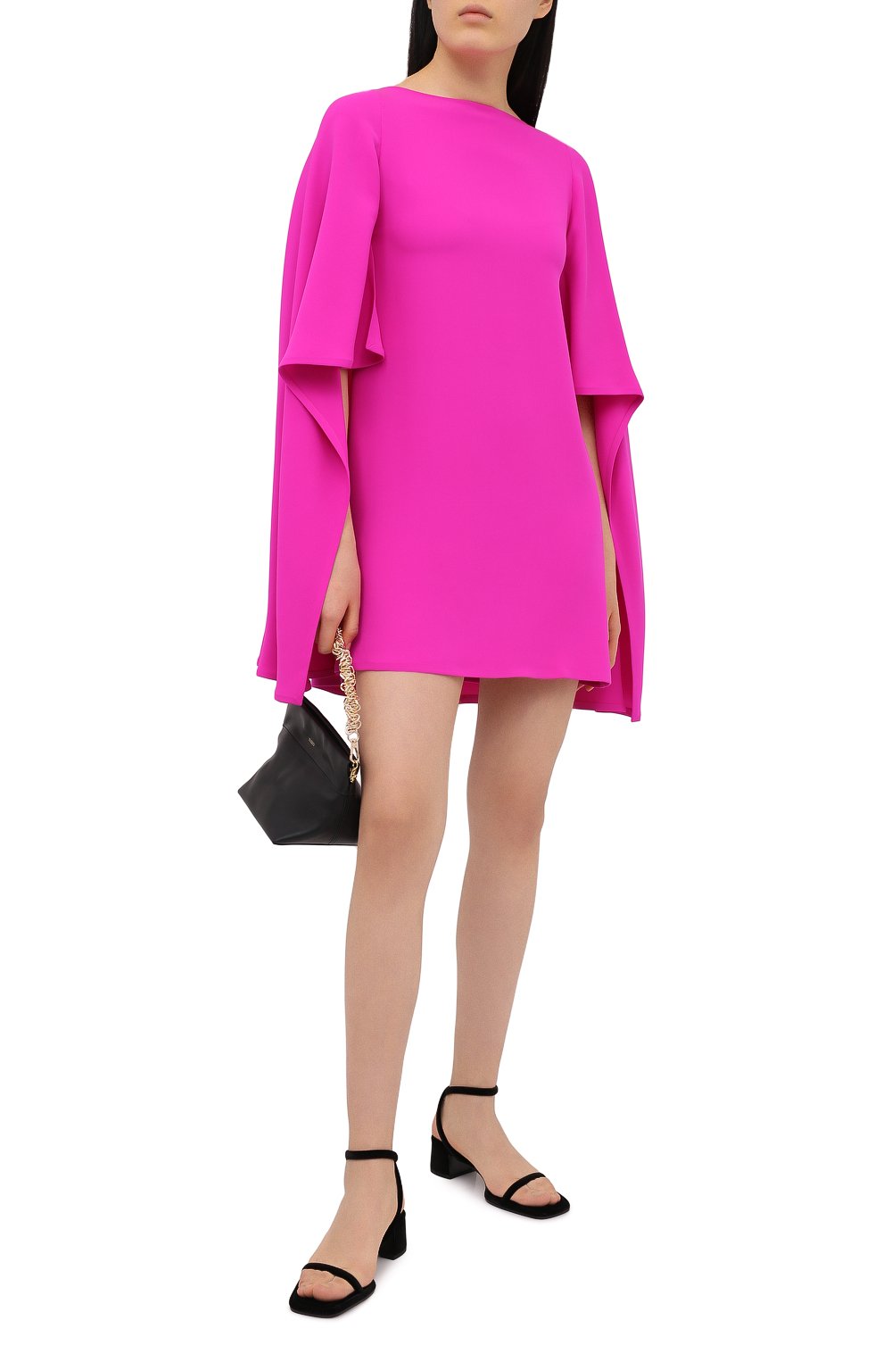 Шелковое платье VALENTINO фуксия цвета по цене 299500 руб., арт. VB3VAUT51MM, фото 2 Шелковое платье VALENTINO, арт. VB3VAUT51MM, фото 2