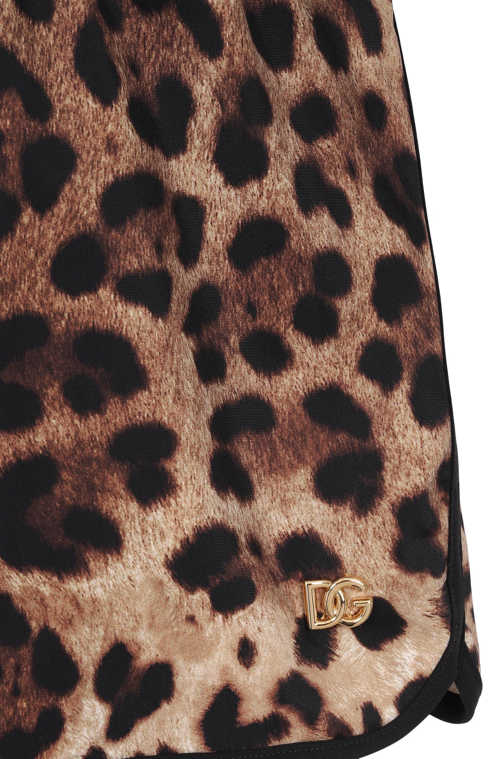 Шорты DOLCE & GABBANA леопардового цвета по цене 29650 руб., арт. L5J845/0N011, фото 3 Шорты DOLCE & GABBANA, арт. L5J845/0N011, фото 3
