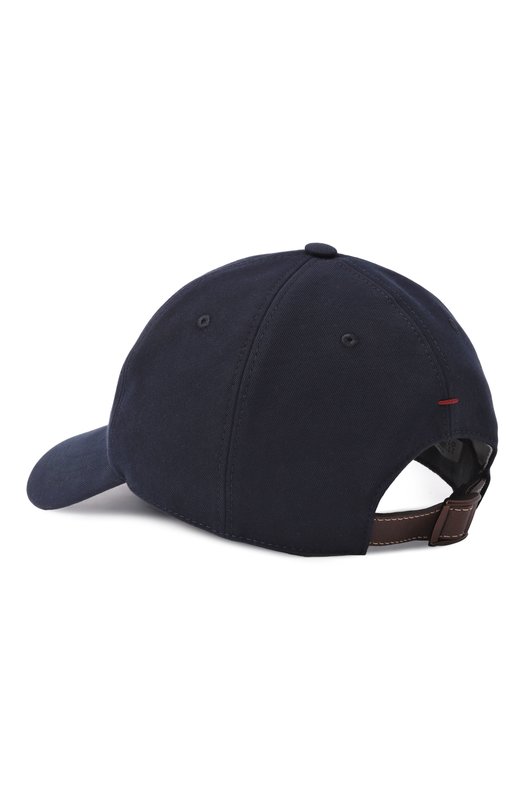Хлопковая бейсболка Brunello Cucinelli M252D9850 Синий  M252D9850 Фото 3