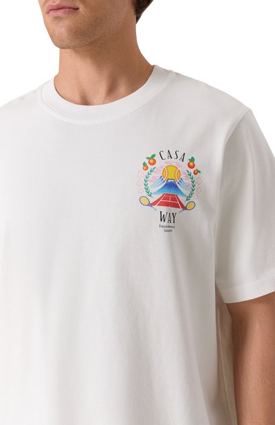 Хлопковая футболка CASABLANCA, арт. MPF25-JTS-001-08, фото 5