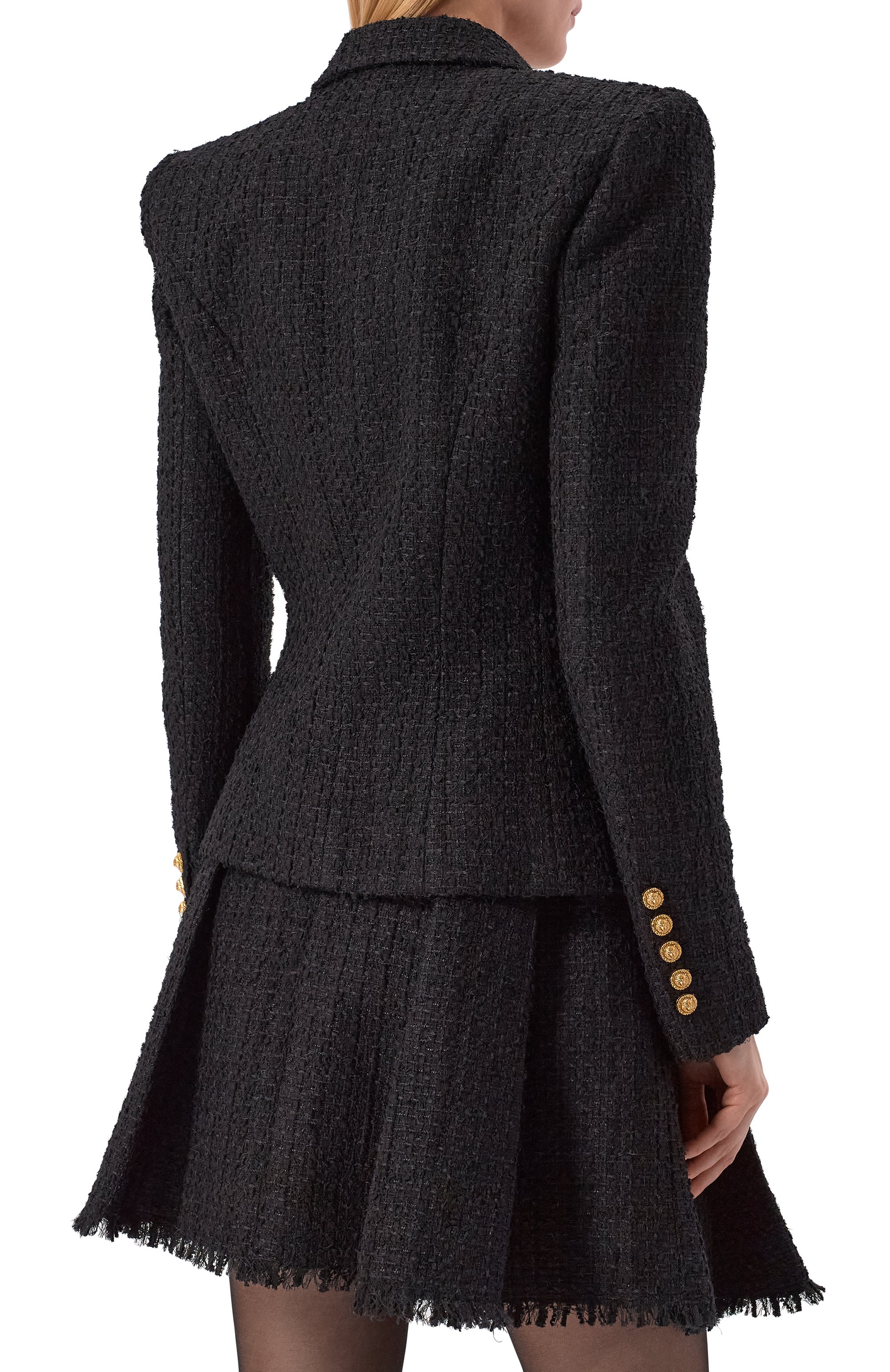 Твидовый жакет BALMAIN, арт. GF1SI505/XL81, фото 4