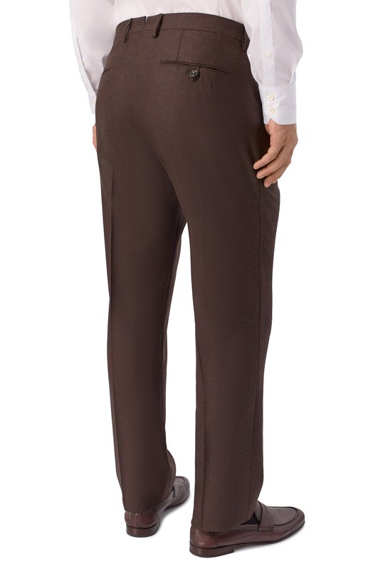Шерстяные брюки Berwich SC/1 ALC/MZ1854X Коричневый  SC/1 ALC/MZ1854X Фото 4