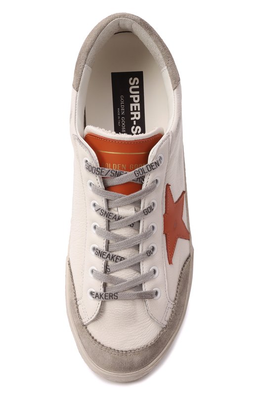 Кожаные кеды Super Star Golden Goose Deluxe Brand GMF00825.F006840 Белый  GMF00825.F006840 Фото 6