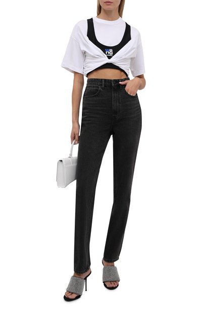 Хлопковая футболка ALEXANDERWANG.T, арт. 4CC3211208, фото 2