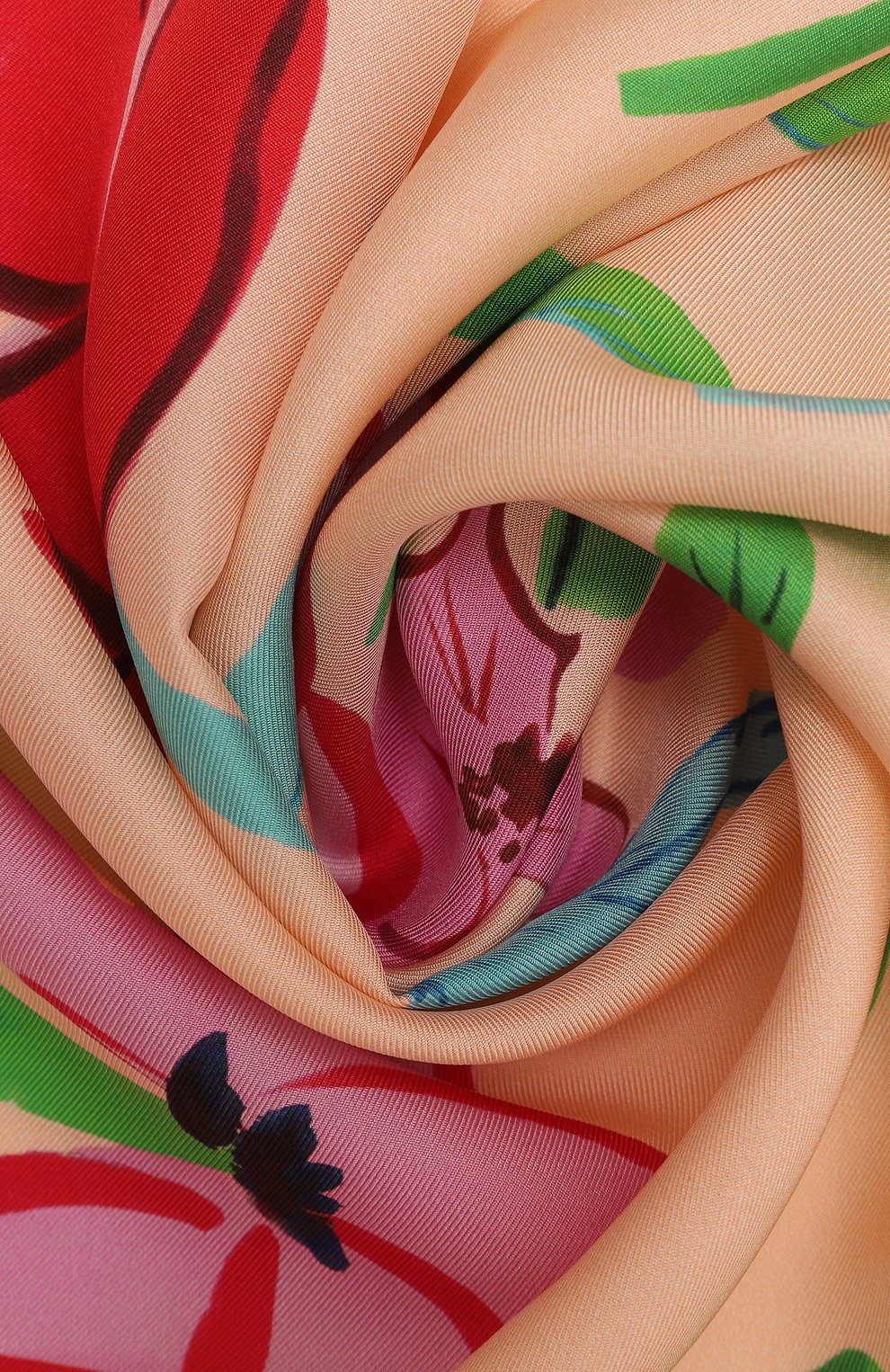 Шелковый платок розовый гербарий PETITJEAN PARIS, арт. 19C22, фото 3