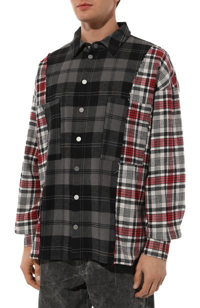 Хлопковая куртка-рубашка DIEGO VENTURINO, арт. D3W4DVCMC-DBLN0B, фото 3