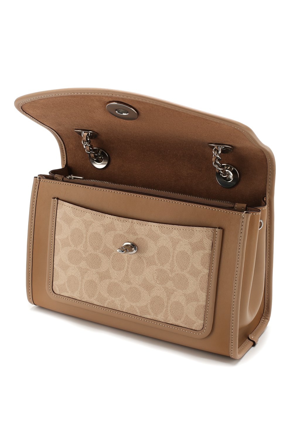 Сумка COACH бежевого цвета по цене 49750 руб., арт. 89112, фото 4 Сумка COACH, арт. 89112, фото 4