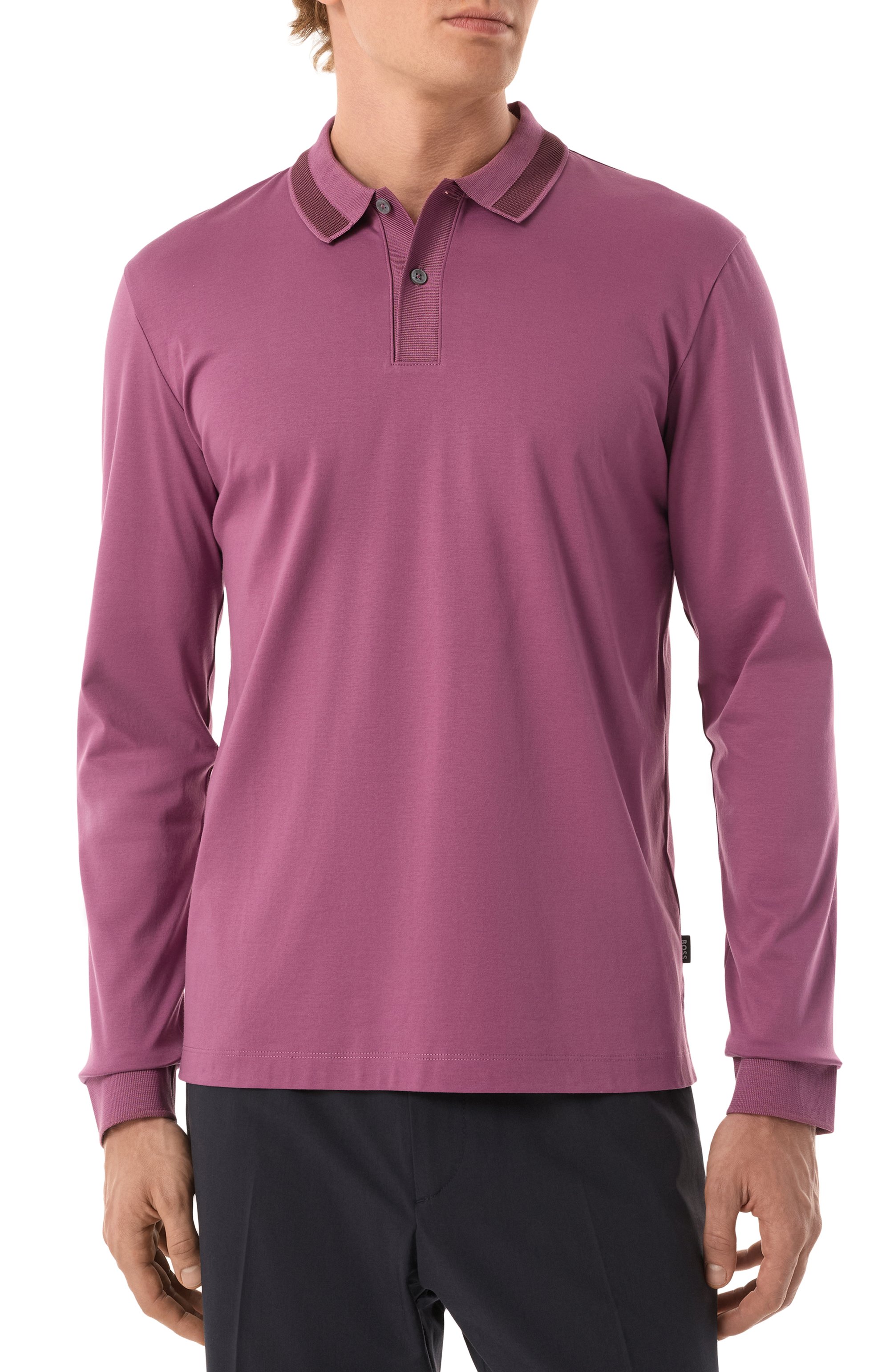 Хлопковое поло BOSS, арт. 50531787, фото 3