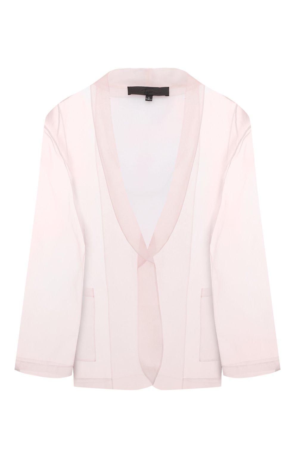 Шелковый жакет TEGIN розового цвета по цене 75600 руб., арт. SJ2387-08, фото 1 Шелковый жакет TEGIN, арт. SJ2387-08, фото 1