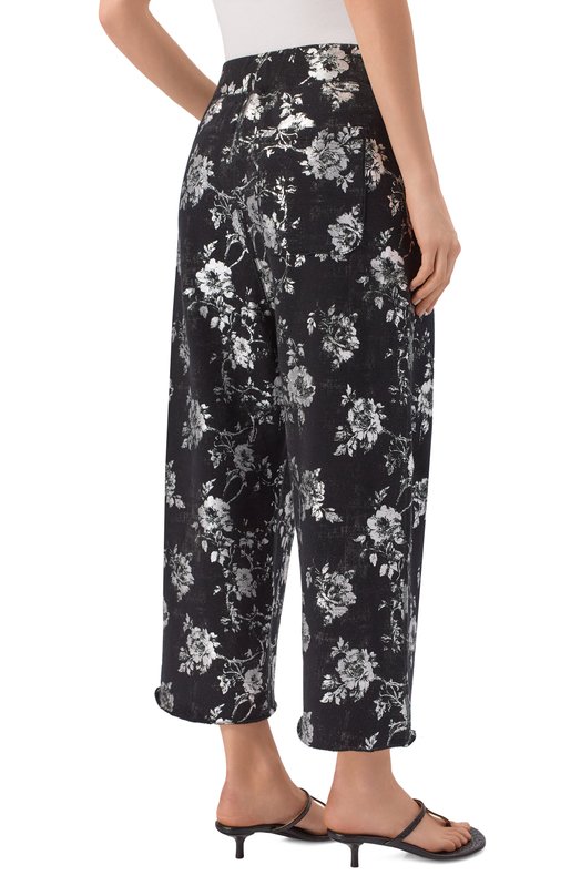 Хлопковые брюки R13 R13WK240-001CF Чёрный  R13WK240-001CF Фото 4