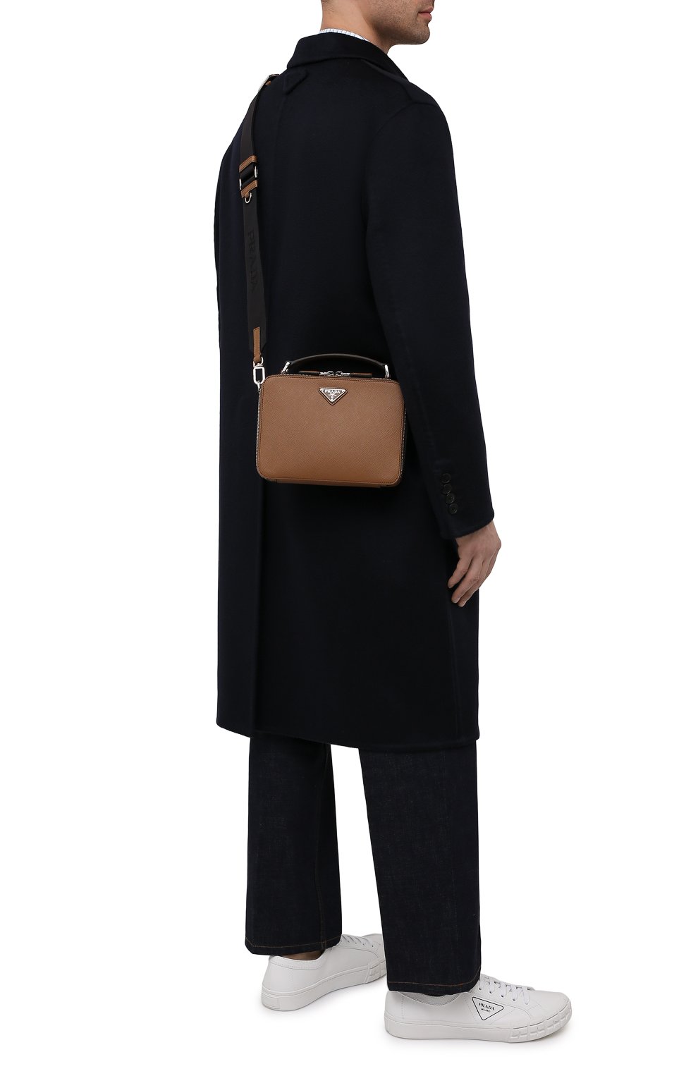 Кожаная сумка brique PRADA, арт. 2VH069-9Z2-F0401-YMI, фото 2