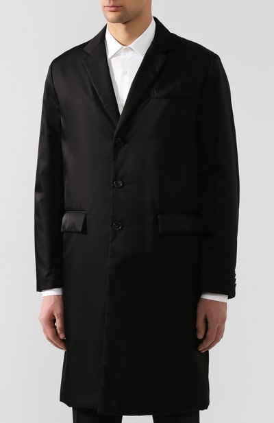 Пальто PRADA черного цвета по цене 230000 руб., арт. SGB111-I18-F0002, фото 3 Пальто PRADA, арт. SGB111-I18-F0002, фото 3