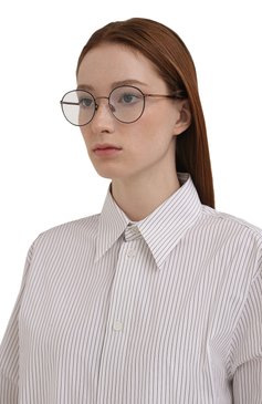 Женские оправа MYKITA черного цвета, арт. VAB0/262 | Фото 2 (Региональные ограничения белый список (Axapta Mercury): Не проставлено; Нос: Не проставлено; Тип очков: Оправа; Материал: Металл; Оптика Гендер: оптика-женское; Очки форма: Круглые)