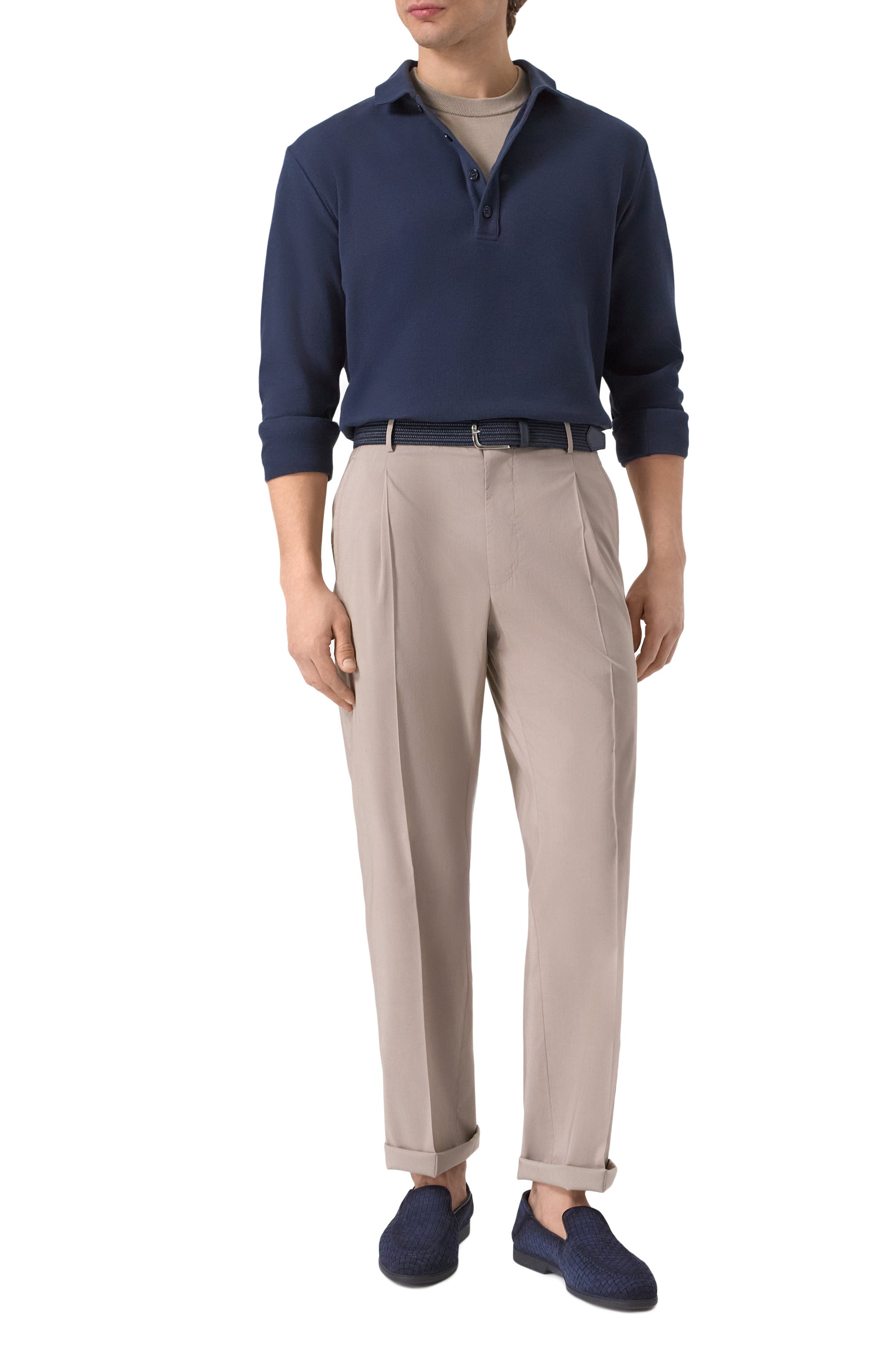 Хлопковый джемпер BRIONI бежевого цвета по цене 95900 руб., арт. UMR00L/PCK17, фото 2 Хлопковый джемпер BRIONI, арт. UMR00L/PCK17, фото 2