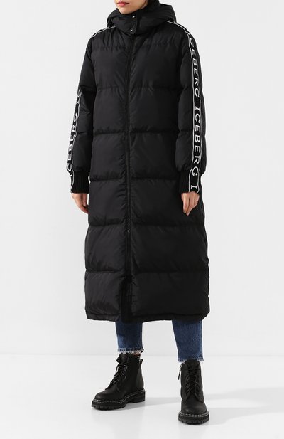 Пуховик ICEBERG черного цвета по цене 75800 руб., арт. 19I I2P0/J091/5050, фото 3 Пуховик ICEBERG, арт. 19I I2P0/J091/5050, фото 3