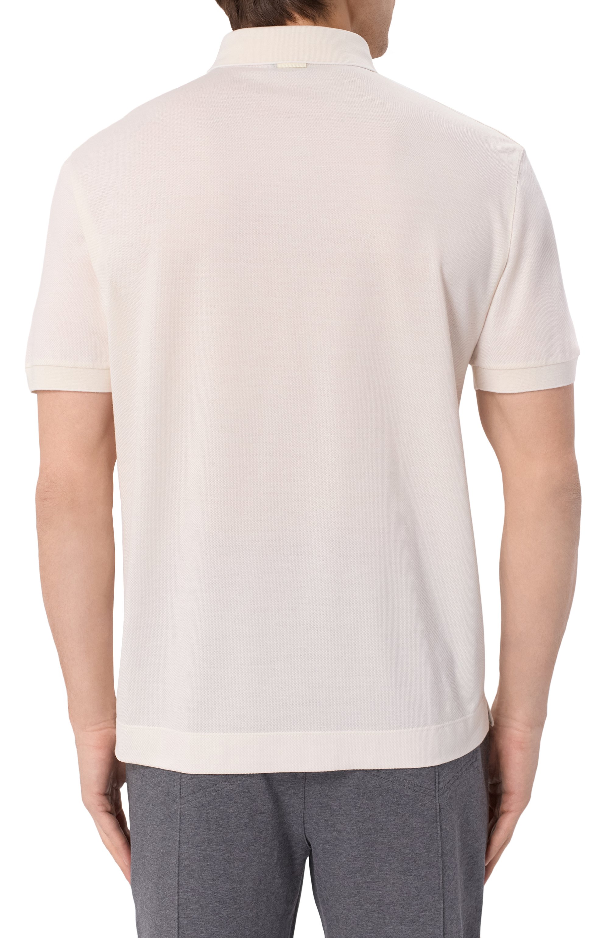 Поло из хлопка и шелка ZEGNA, арт. F786/UF341A9, фото 4