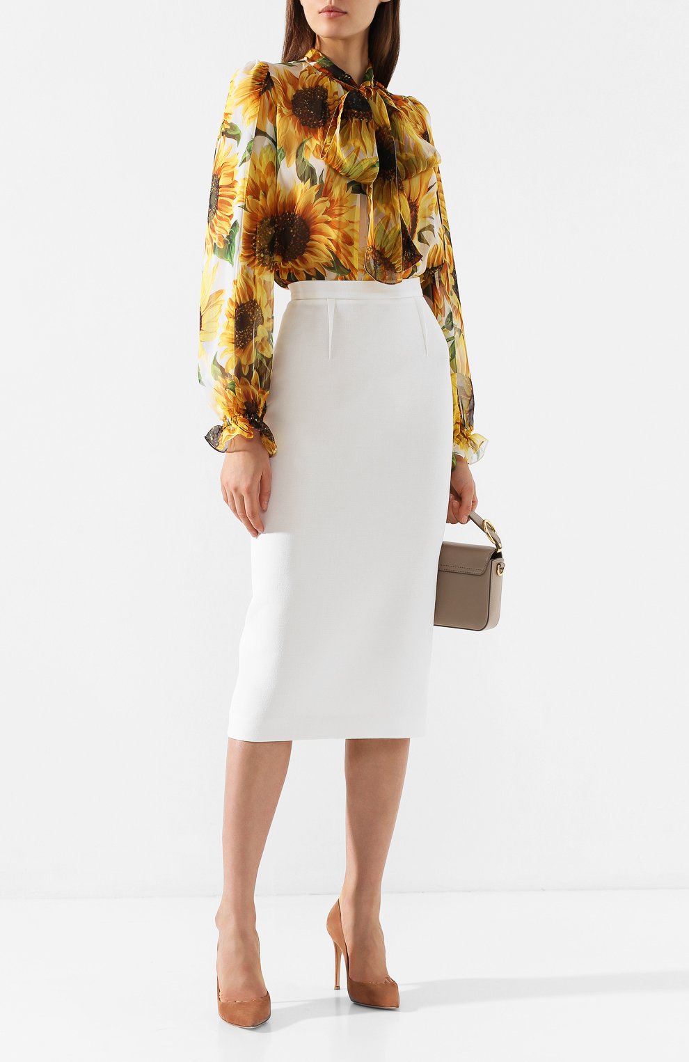 Шелковая блузка DOLCE & GABBANA, арт. F5J95T/HS15I, фото 2