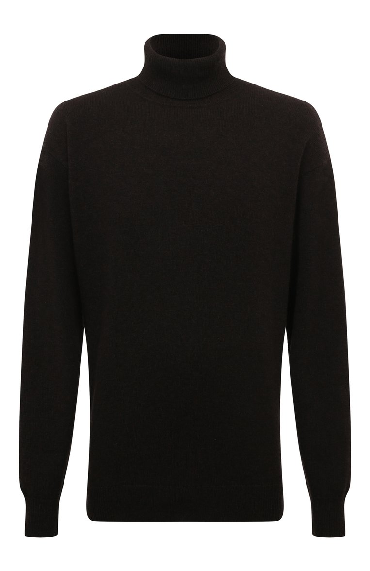 Мужской шерстяная водолазка DRIES VAN NOTEN темно-коричневого цвета, арт. 242-021225-9702 | Фото 1 (Материал внешний: Шерсть; Рукава: Длинные; Материал сплава: Проставлено; Длина (для топов): Стандартные; Драгоценные камни: Проставлено; Мужское Кросс-КТ: Водолазка-одежда; Принт: Без принта; Стили: Минимализм)