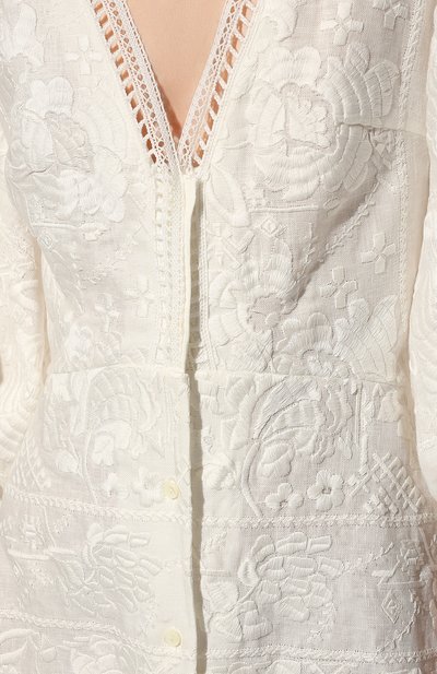 Льняное платье ERMANNO SCERVINO, арт. D404Q604BMY, фото 5