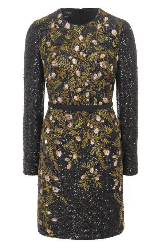Платье с отделкой пайетками Giambattista Valli 25FWPVCA5162/39RIC Чёрный 25FWPVCA5162/39RIC