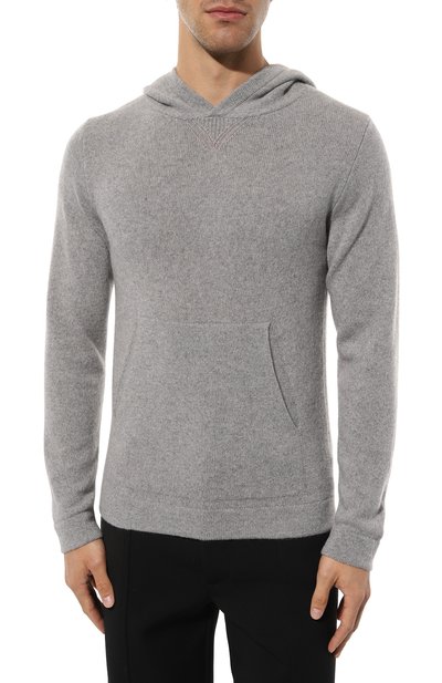 Кашемировое худи DANIELE FIESOLI серого цвета по цене 42350 руб., арт. WS3436, фото 3 Кашемировое худи DANIELE FIESOLI, арт. WS3436, фото 3