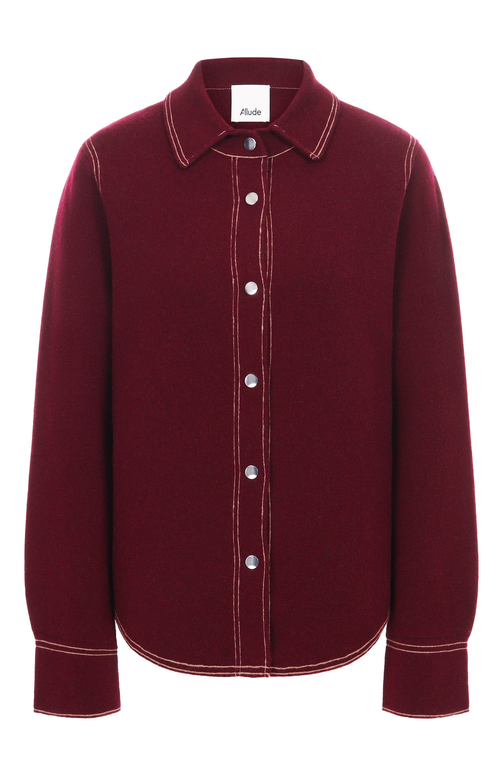 Рубашка из шерсти и кашемира ALLUDE, арт. 255/17711, фото 1