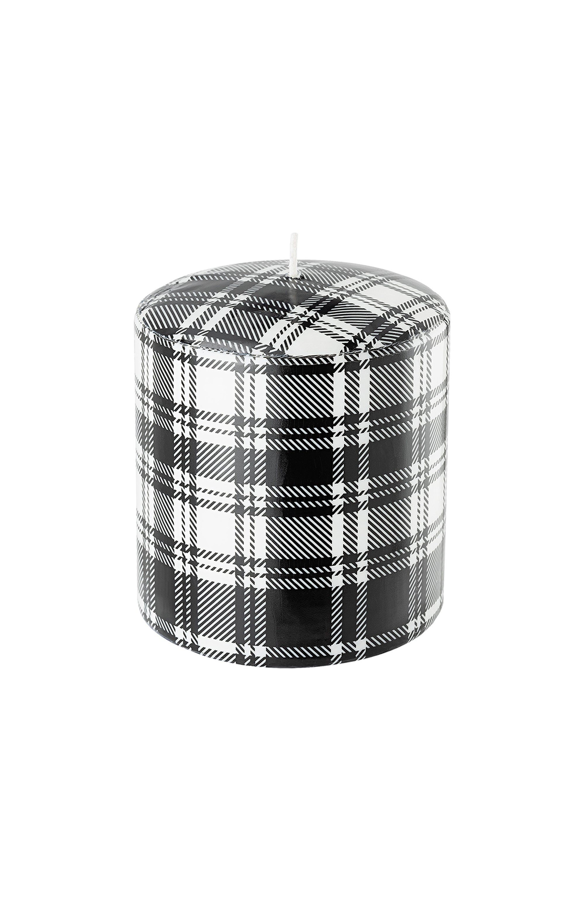 Интерьерная свеча tartan black&white (11x10cm) PERNICI бесцветного цвета по цене 7900 руб., арт. 8001962082402, фото 1 Интерьерная свеча tartan black&white (11x10cm) PERNICI, арт. 8001962082402, фото 1