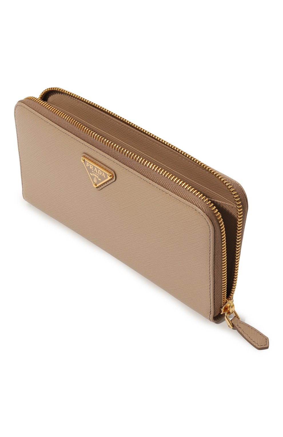Кожаный кошелек PRADA бежевого цвета по цене 81000 руб., арт. 1ML506-QHH-F0770, фото 3 Кожаный кошелек PRADA, арт. 1ML506-QHH-F0770, фото 3