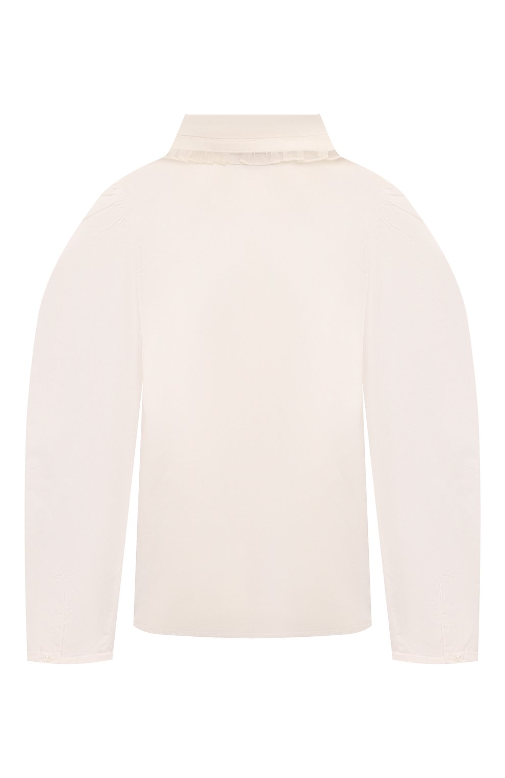 Хлопковая рубашка MONNALISA кремового цвета по цене 14500 руб., арт. 71D300, фото 2 Хлопковая рубашка MONNALISA, арт. 71D300, фото 2