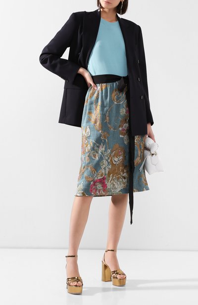 Топ из смеси вискозы и хлопка DRIES VAN NOTEN, арт. 201-11229-9706, фото 2