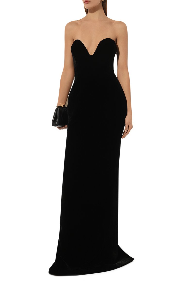 Бархатное платье THE NEW ARRIVALS ILKYAZ OZEL, арт. W24_NA00202960587, фото 2