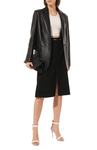 Кожаные босоножки portofino 105 GIANVITO ROSSI, арт. G61096.15RIC.NAPBIAN, фото 2