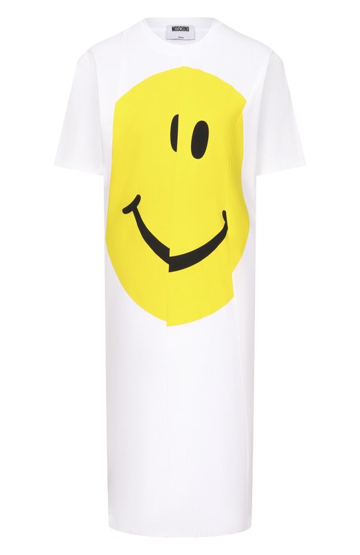 Хлопковое платье Moschino A0451/0441 Белый A0451/0441
