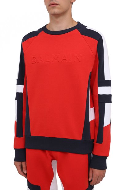 Хлопковый свитшот BALMAIN, арт. WH1JS035/B120, фото 3