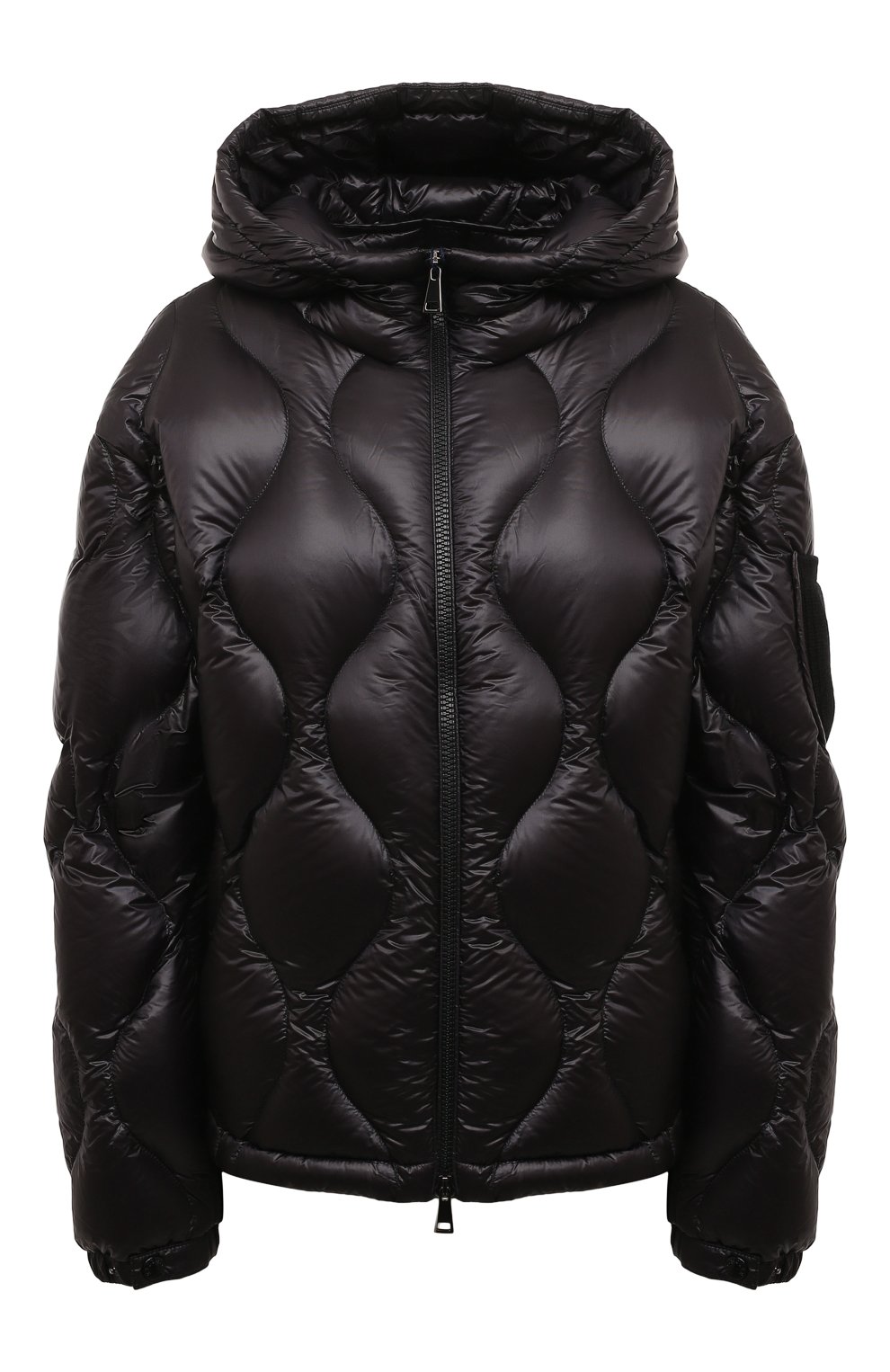 Пуховик MONCLER черного цвета по цене 171500 руб., арт. 1A000-19-595B1, фото 1 Пуховик MONCLER, арт. 1A000-19-595B1, фото 1