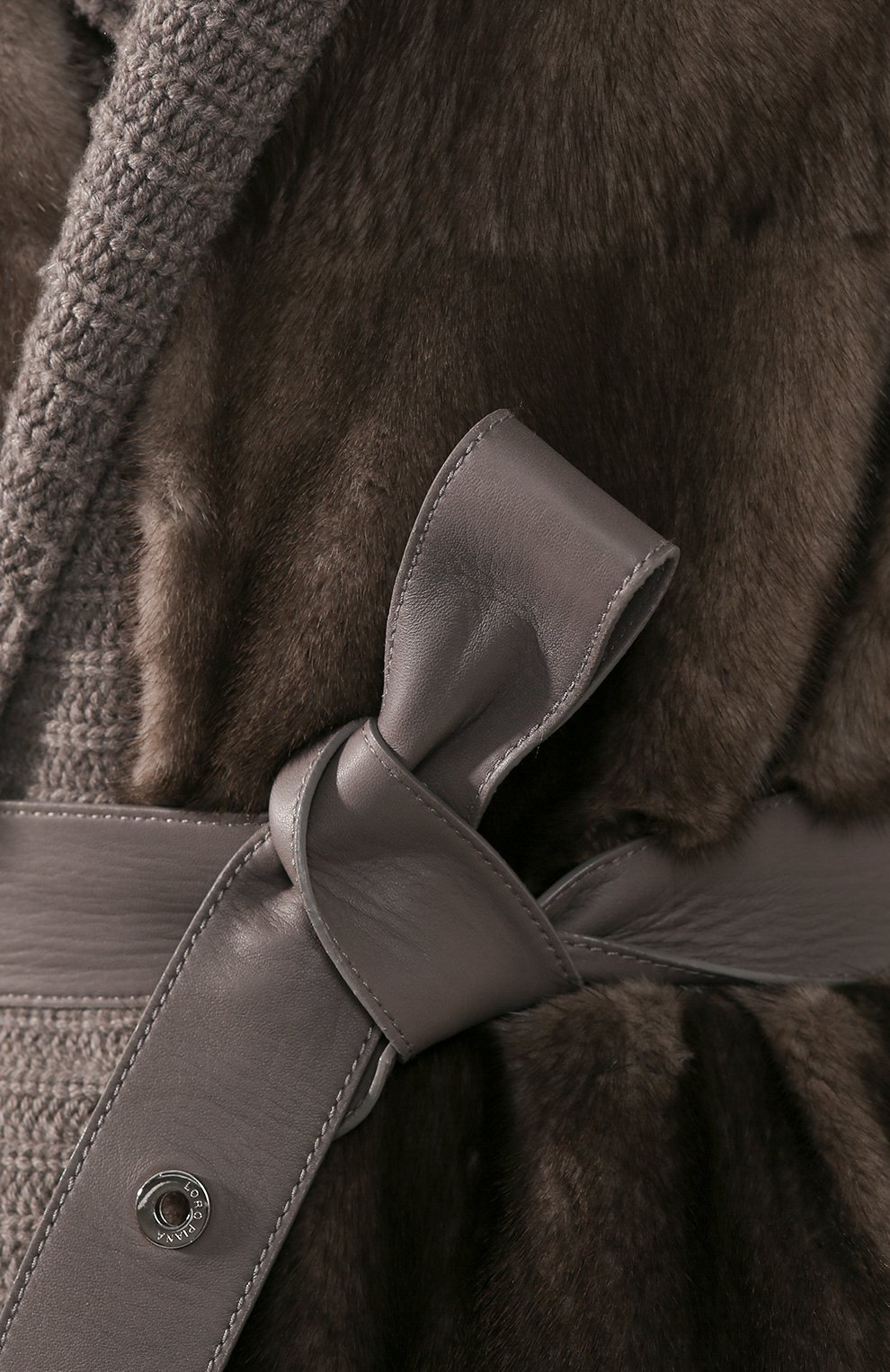 Меховое пальто LORO PIANA темно-серого цвета по цене 3980000 руб., арт. FAG3852, фото 5 Меховое пальто LORO PIANA, арт. FAG3852, фото 5