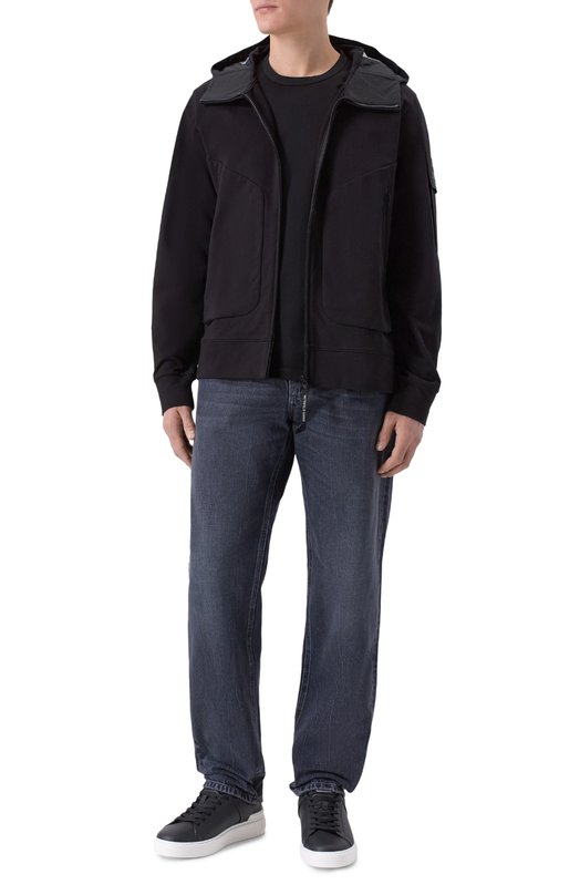 Хлопковая футболка C.P. Company 20CLTS057A/006370W Чёрный  20CLTS057A/006370W Фото 2