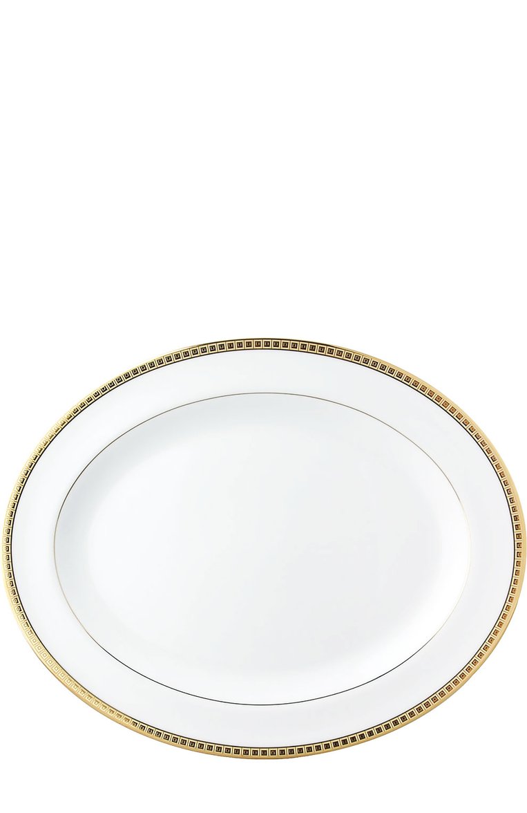Блюдо овальное athena gold BERNARDAUD белого цвета, арт. 0467/107 | Фото 1 (Статус проверки: Проверена категория; Региональные ограничения белый список (Axapta Mercury): Не проставлено; Нос: Не проставлено; Интерьер Кросс-КТ: Обеденная посуда; Коллекция: Athena Gold; Ограничения доставки: fragile-2)