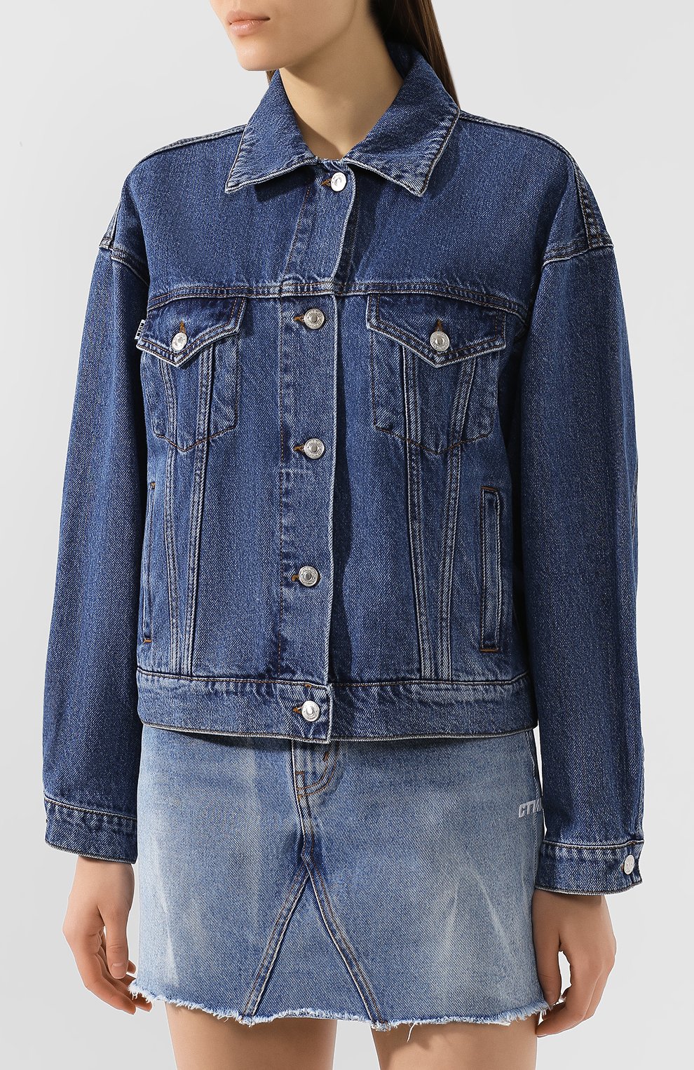 Джинсовая куртка MSGM, арт. 2741MDH43LX 195785, фото 3