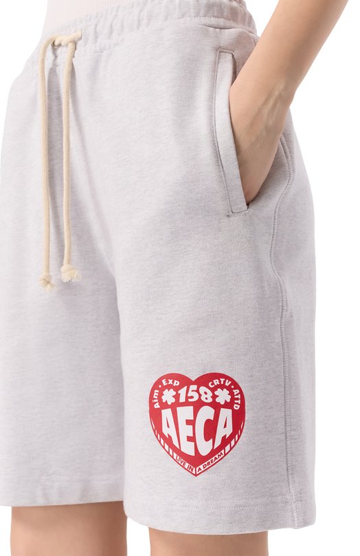 Хлопковые шорты AECA WHITE AWCMSSBDBSSOV002C0.LIGHT GREY (XL) Серый  AWCMSSBDBSSOV002C0.LIGHT GREY (XL) Фото 5