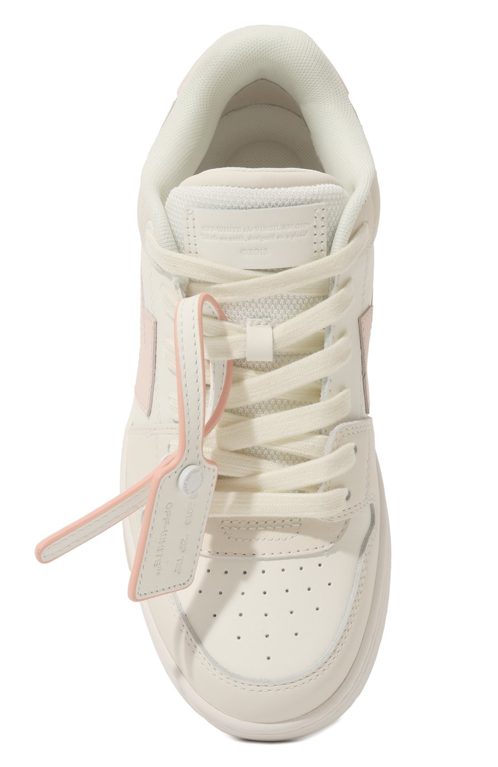 Кожаные кеды out of office OFF-WHITE, арт. 0GIA007S24LEA002/28-34, фото 4