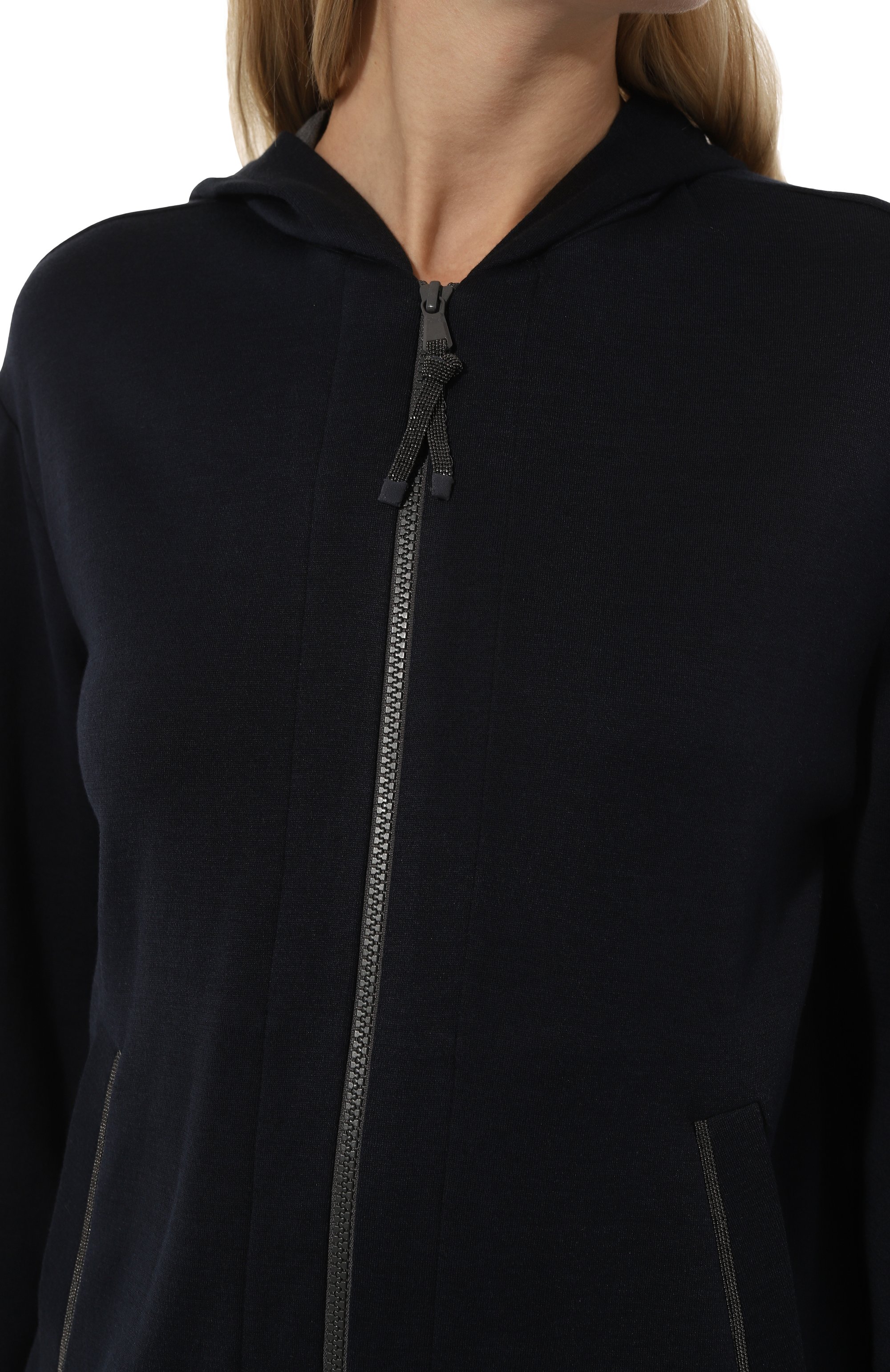 Толстовка из хлопка и шелка BRUNELLO CUCINELLI, арт. MD828B1065, фото 5